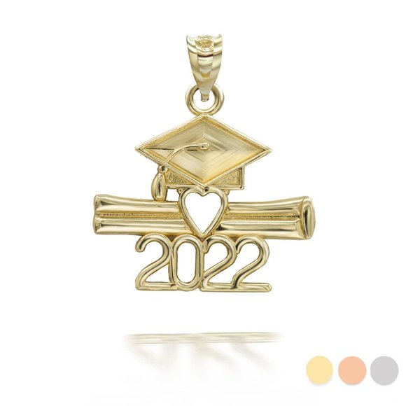 10K Solid Gold Class of 2022 Graduation Diploma and Cap Pendant charm,All Products : American Fashion Style Bags On Sale